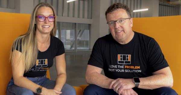 A photo of Brandy Old and Craig Elias, from Innovate Calgary